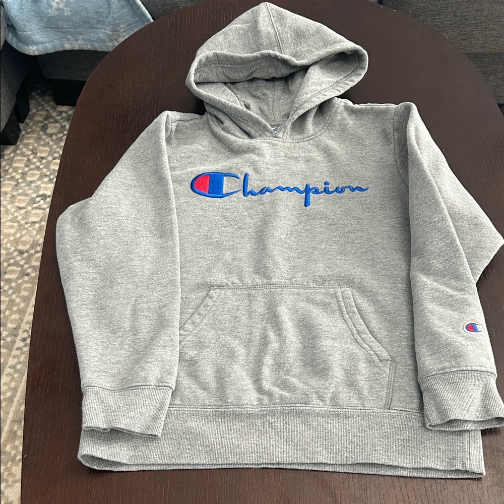 Champion Heather Gray Pullover Hoodie